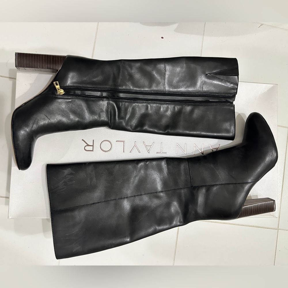 Ann Taylor knee high heel boots